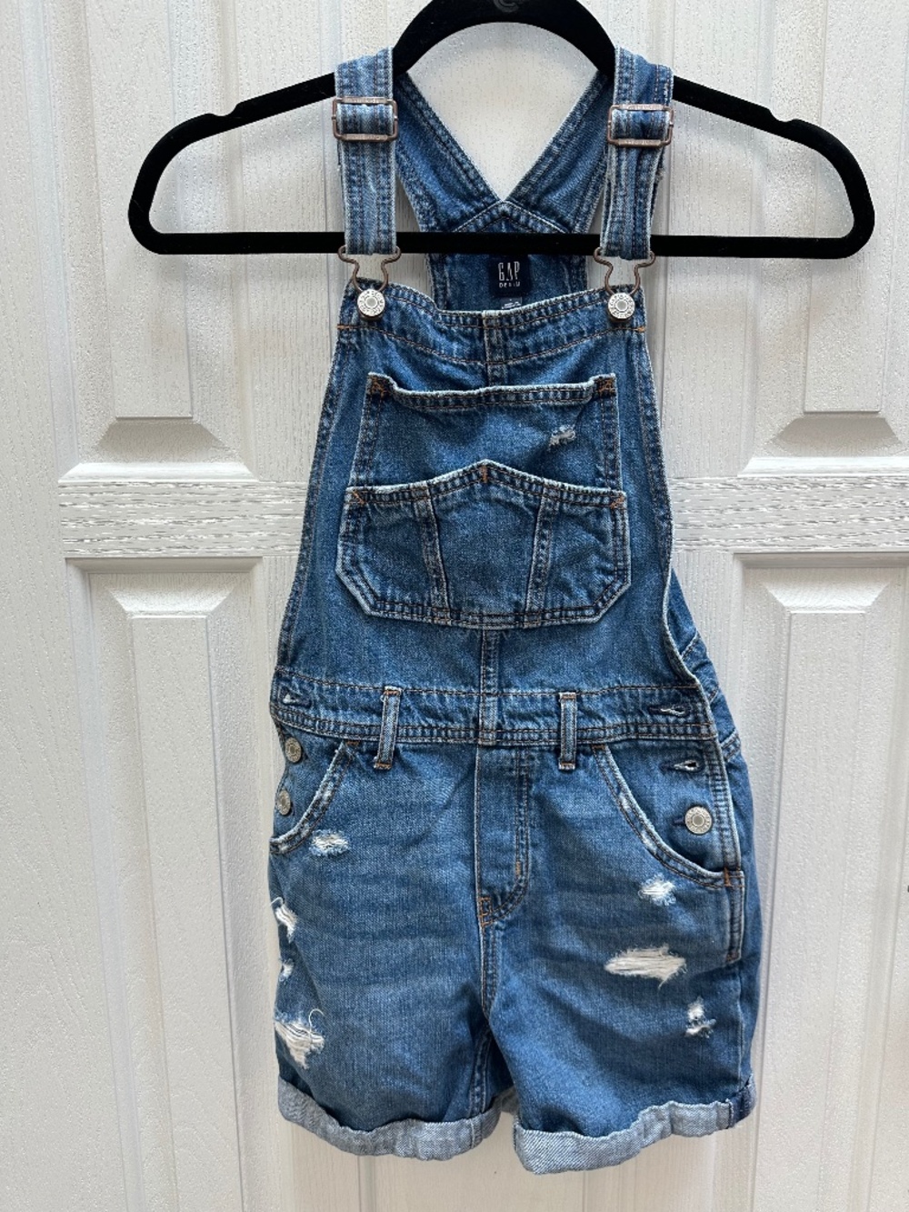 Gap- Girls Denim Overall Shorts